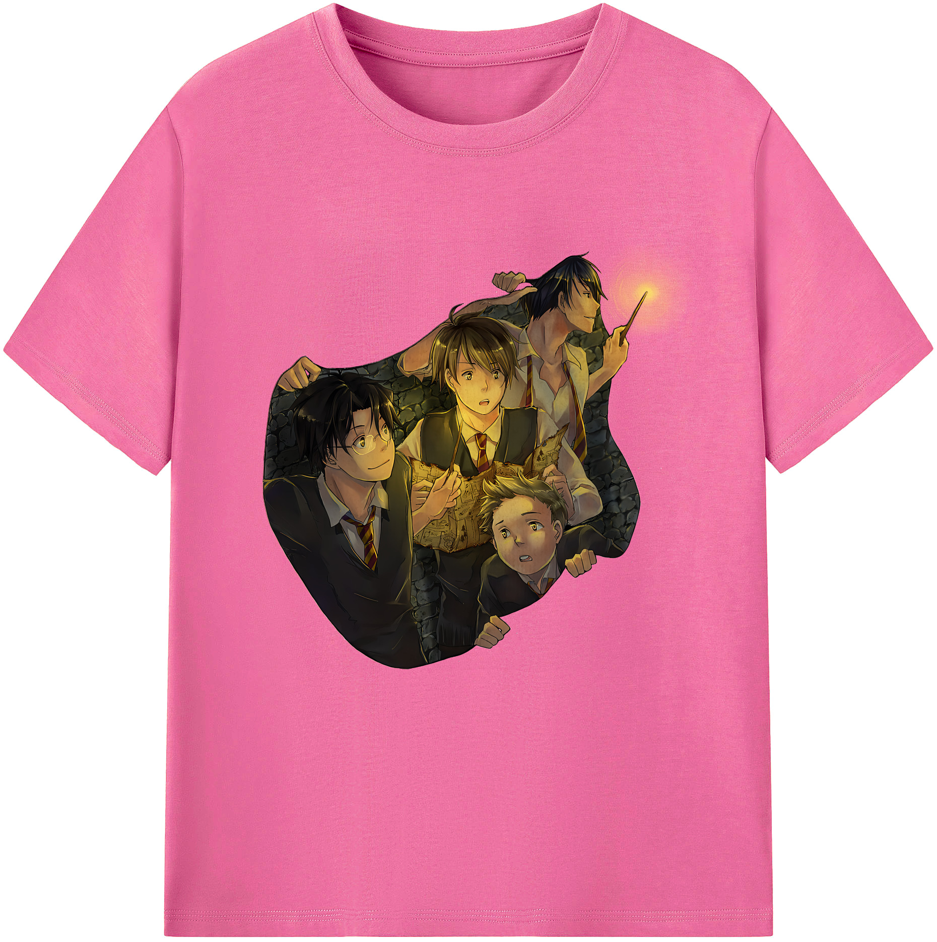（画像用） Harry Potter ハリー・ポッターシリーズ レディースカジュアルプリントTシャツ（綿100％）
